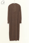 SWAYING 24 Early Spring Long Sleeve Cashmere Dress SW-SW25PS2L06-ZONG Brown SW25PS2L06